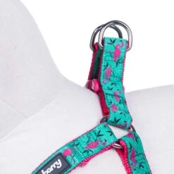 Flamingo Ladybug Dog Harness Summer Vacation Hawaiian Leaves -Dog & Cat Store 1060338047 4