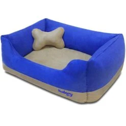 Cover-Removable And Washable Color-Block Premium Microsuede Dog Bed 25 Cover-Removable And Washable Color-Block Premium Microsuede Dog Bed -Dog & Cat Store 1080102062 1 1