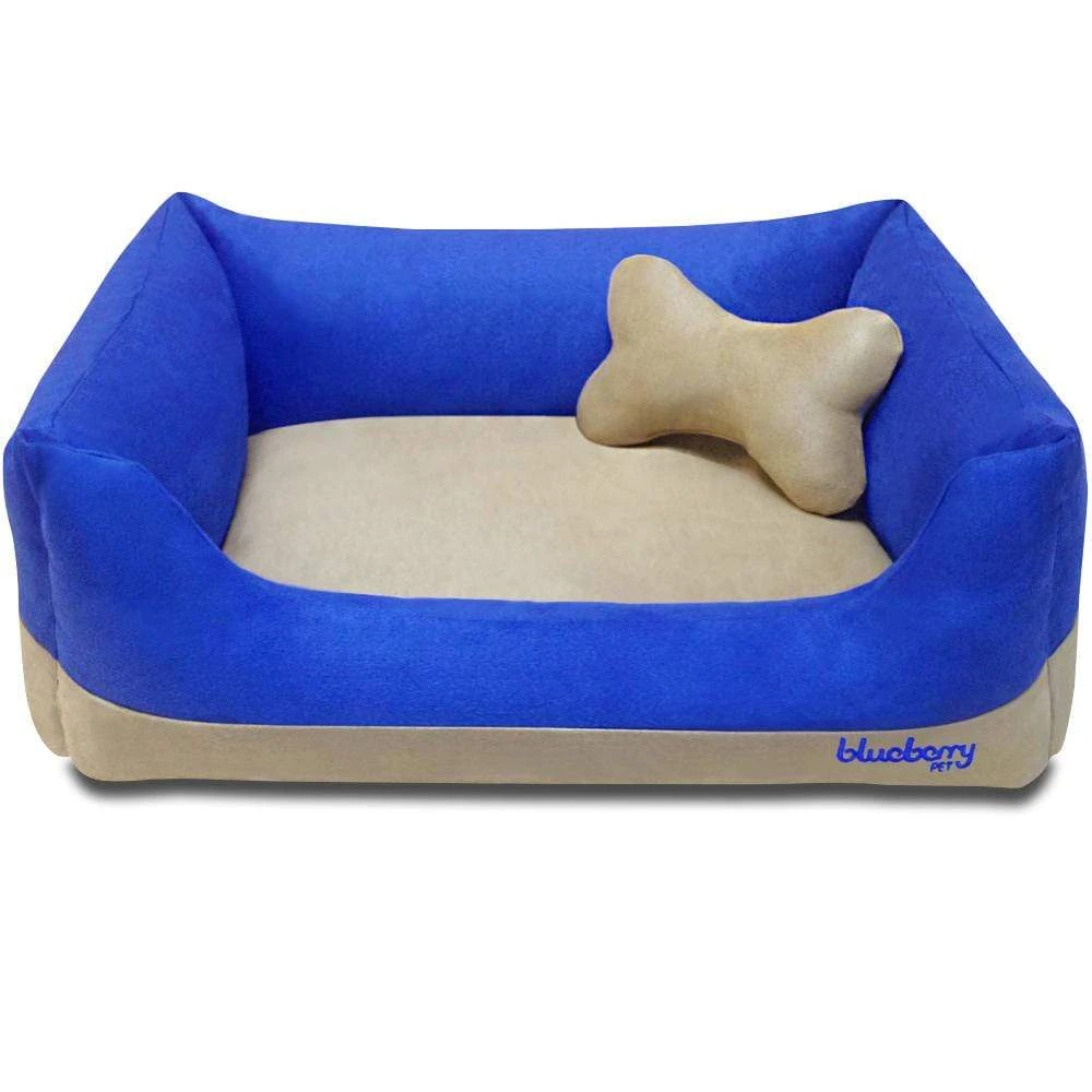 Cover-Removable And Washable Color-Block Premium Microsuede Dog Bed 13 Cover-Removable And Washable Color-Block Premium Microsuede Dog Bed - Image 13