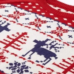 Holiday Family Matching Sweater In Tango Red For All -Dog & Cat Store 11010999045 3