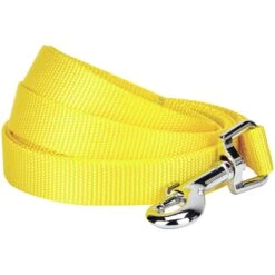 Classic Solid Color Dog Leash, Yellow/Orange For Pets