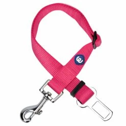 Universal Nylon Adjustable Safety Dog Seat Belt For Puppy S M L Girl Dogs Pink Red