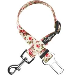 Petal Paws Floral Dog Seat Belt Tether For Safe Travel
