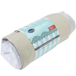 Cover-Removable And Washable Embroidered Leaves Linen Dog Bed 18 Cover-Removable And Washable Embroidered Leaves Linen Dog Bed -Dog & Cat Store 11080107067 3 1