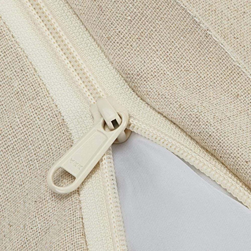 Cover-Removable And Washable Embroidered Leaves Linen Dog Bed 7 Cover-Removable And Washable Embroidered Leaves Linen Dog Bed - Image 7