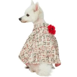 All-Weather Costume Dog Poncho With Flower For Pets Stylish