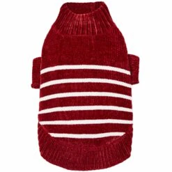Cozy Soft Chenille Classy Striped Dog Sweater For Pets 38 Cozy Soft Chenille Classy Striped Dog Sweater For Pets -Dog & Cat Store 1110135046 1