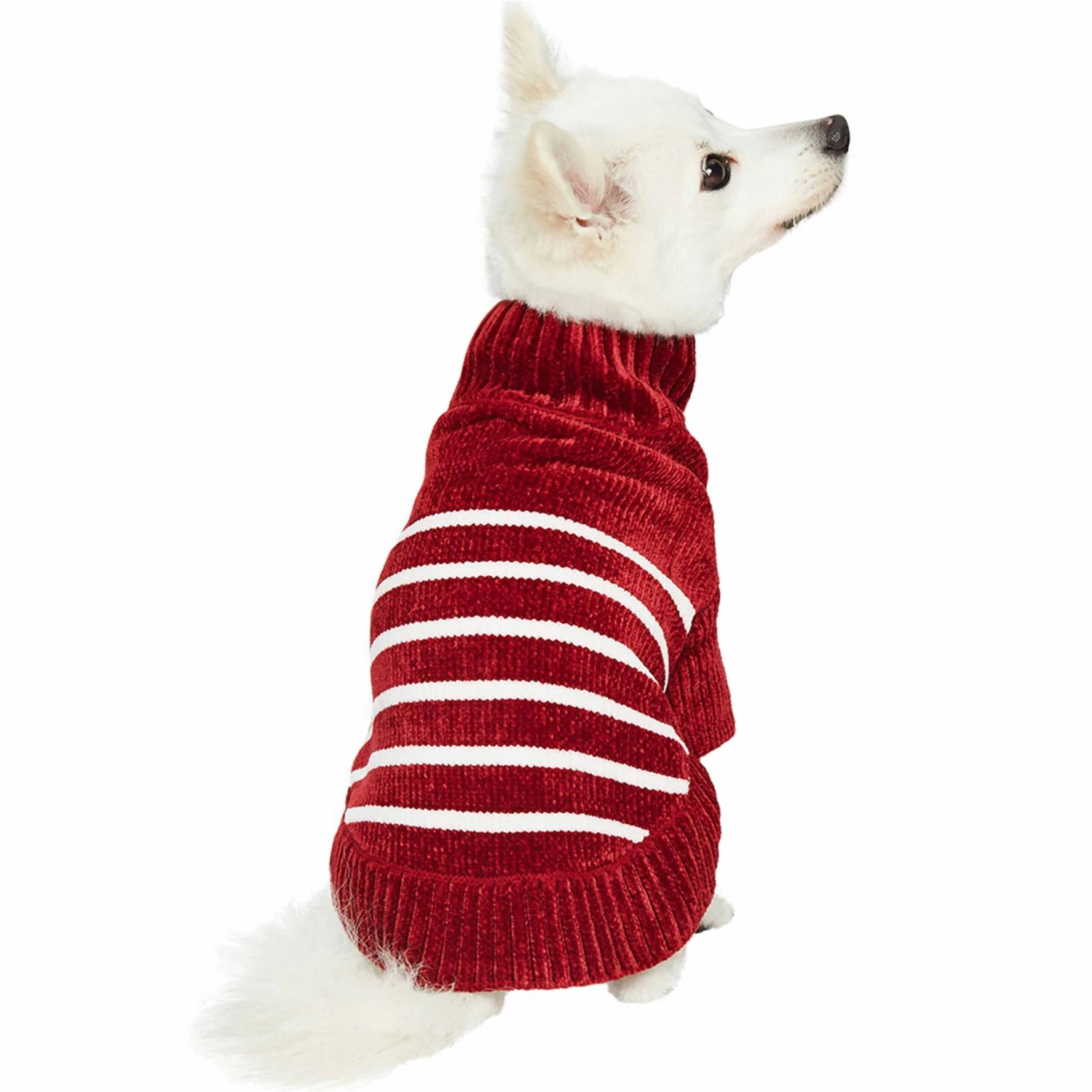 Cozy Soft Chenille Classy Striped Dog Sweater For Pets 16 Cozy Soft Chenille Classy Striped Dog Sweater For Pets - Image 16