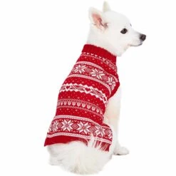 Holiday Family Matching Sweater In True Red For All -Dog & Cat Store 1110146042 7 c4a27a6d 34cd 4124 b091 e79cbc24726b