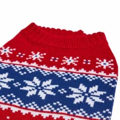 Christmas Snowflake Dog Sweater In Festive Red Snowflake -Dog & Cat Store 1110147049 5 f9ecc06a 0d2b 421e 90bd f6265dc5c5d3