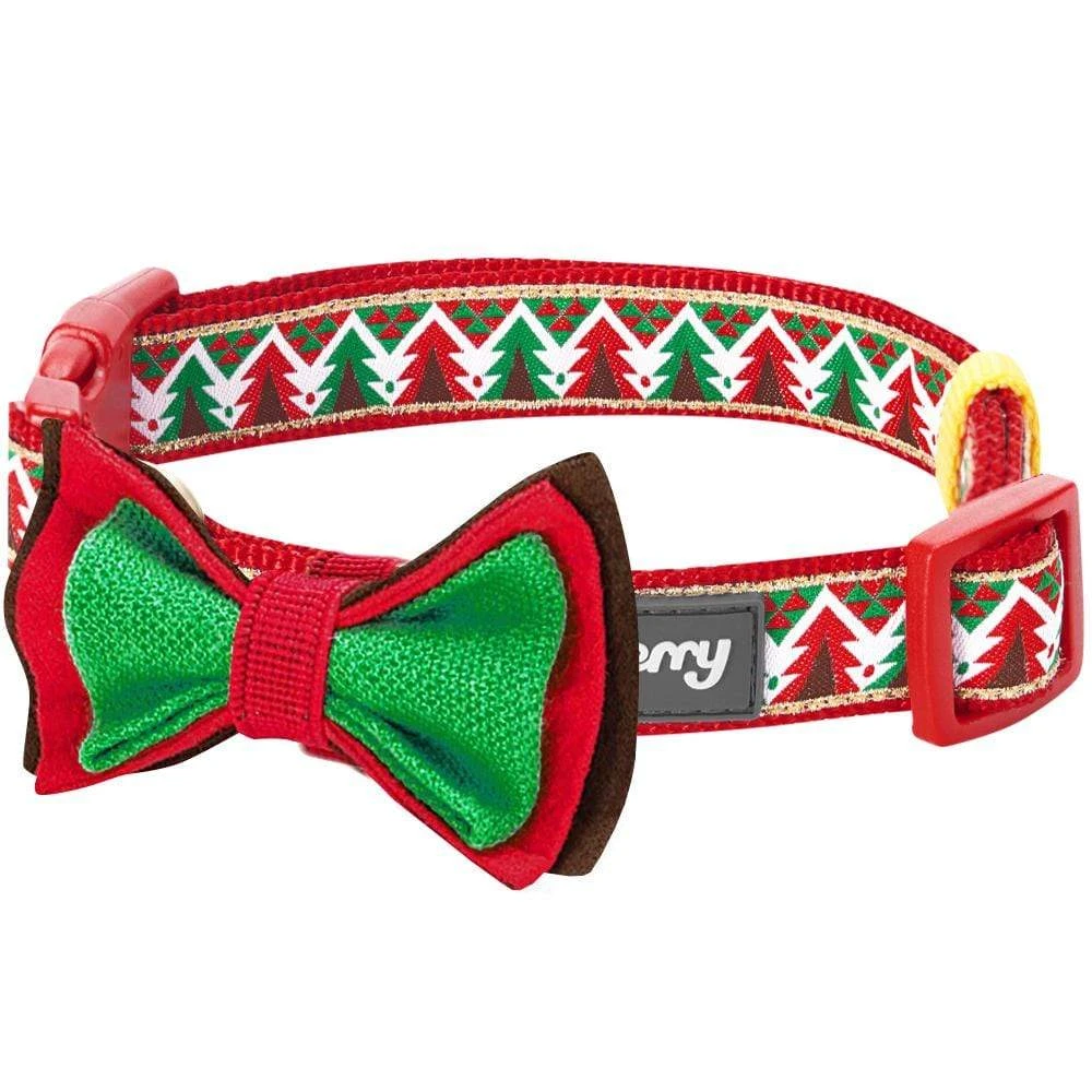 Christmas Dog Collar With Handmade Detachable Bow Tie 17 Christmas Dog Collar With Handmade Detachable Bow Tie - Image 17