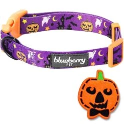 Halloween Dog Collar With Pumpkin, Skull, Bats And Spiders Design -Dog & Cat Store 11140287043 4 cf08ae1e 691e 4971 9f25 c4714cb3a5f7