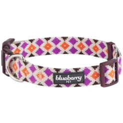 Jacquard Weave Tribal Geometric Pattern Dog Collar For Pets