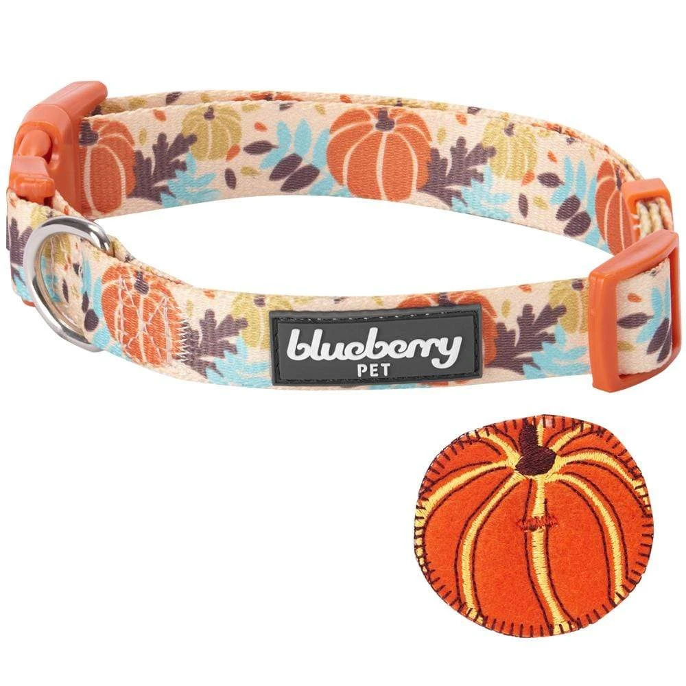 Fall Pumpkin Thanksgiving Dog Collar For Festive Pets 6 Fall Pumpkin Thanksgiving Dog Collar For Festive Pets - Image 6