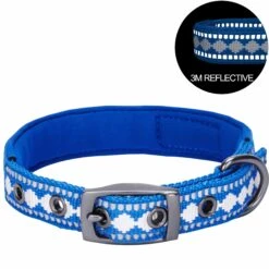 Jacquard Dog Collar With 3M Reflective Neoprene Padding 31 Jacquard Dog Collar With 3M Reflective Neoprene Padding -Dog & Cat Store 1140208048 4 1