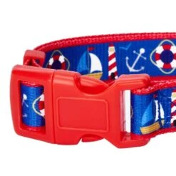 Nautical Dog Collars Anchors Sailboat Summer Beach Collar -Dog & Cat Store 1140213042 3