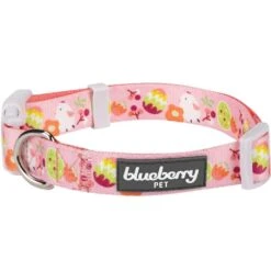 Easter Spring Dog Collar With Colorful Prints And Comfort