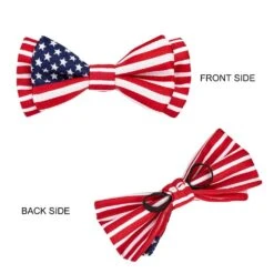 American Flag Handmade Bowtie Dog Collar For Stylish Pets -Dog & Cat Store 1140259040 3