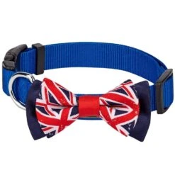 Union Jack Bowtie Dog Collar For Stylish Pet Fashion -Dog & Cat Store 1140262040 1