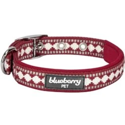 Jacquard Dog Collar With 3M Reflective Neoprene Padding
