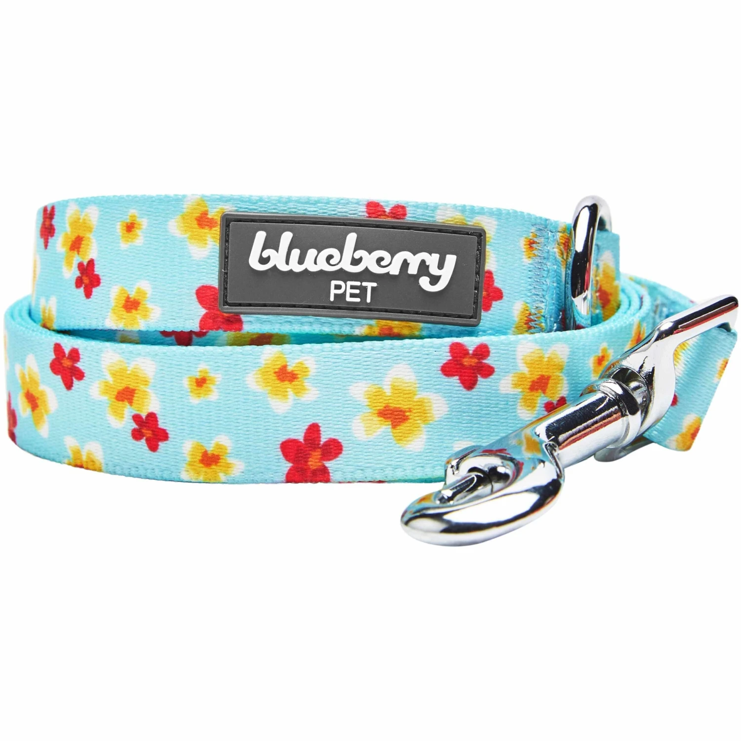 Tropical Yellow Plumeria Flower Dog Leash For Stylish Walks 2 Tropical Yellow Plumeria Flower Dog Leash For Stylish Walks - Image 2