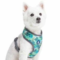 Summer Vacation Tropical Dog Harness Vest Palm Leaves Hawaiian