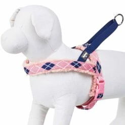 Easy On/Off Sherpa Fleece Padded Dog Harness Scottish Argyle -Dog & Cat Store 1160256043 1