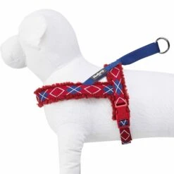 Easy On/Off Sherpa Fleece Padded Dog Harness Scottish Argyle -Dog & Cat Store 1160257040 2
