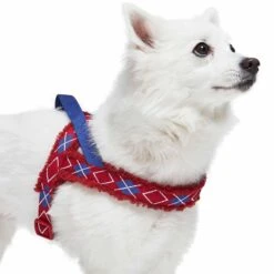 Easy On/Off Sherpa Fleece Padded Dog Harness Scottish Argyle -Dog & Cat Store 1160257040 4