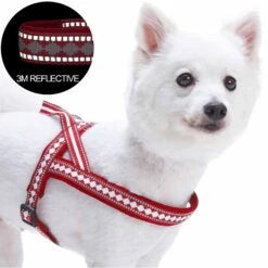 Easy On/Off Soft 3M Reflective Jacquard Dog Harness