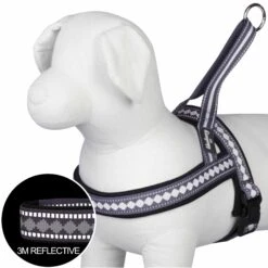 Easy On/Off Soft 3M Reflective Jacquard Dog Harness -Dog & Cat Store 1160546045 1 2
