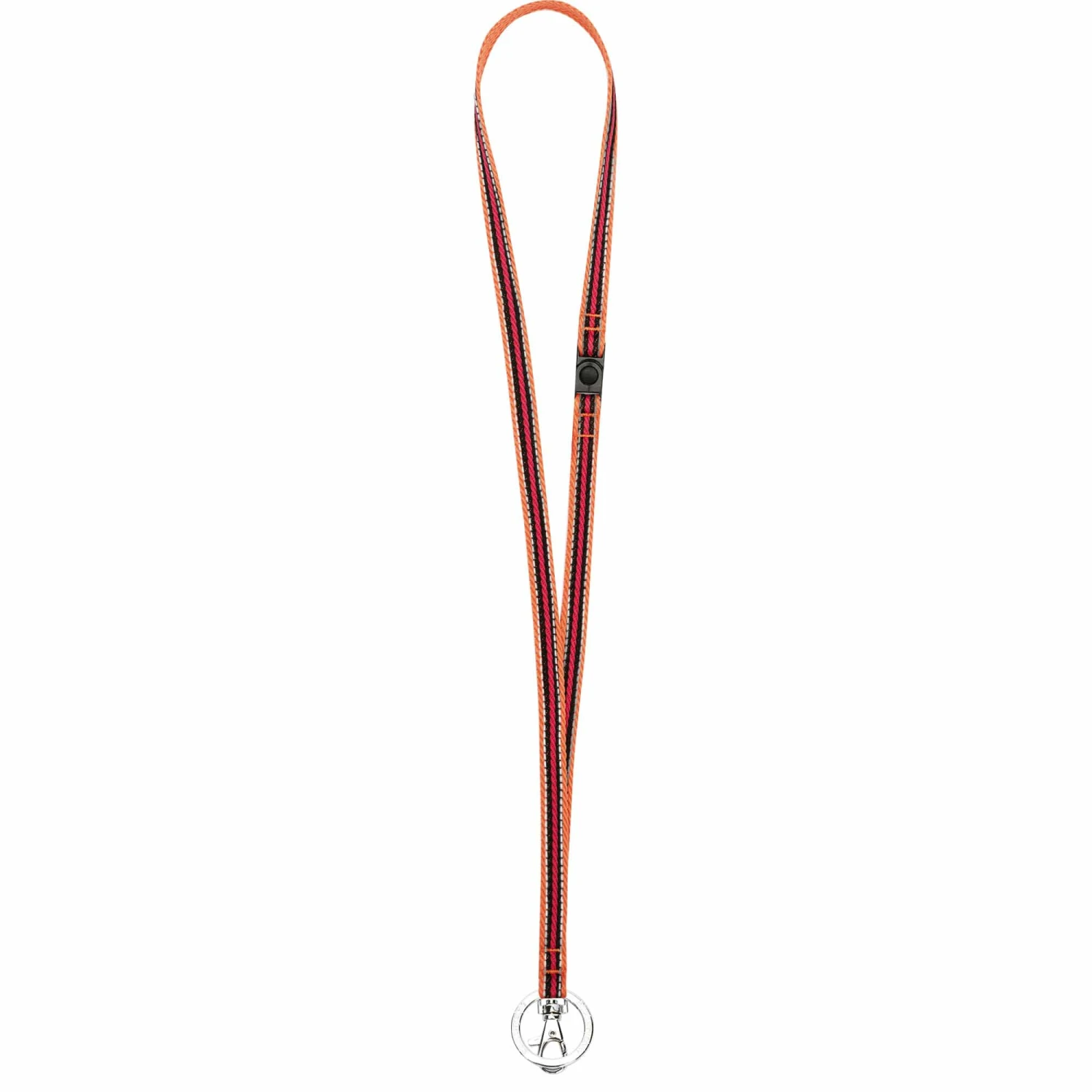 3M Reflective Multi-colored Stripe Lanyard, 1/2 Inch Wide 2 3M Reflective Multi-colored Stripe Lanyard, 1/2 Inch Wide - Image 2