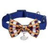 Timeless Cat Collar, Navy Blue With Chic Bowtie Design -Dog & Cat Store 12020150556 1 2d8317cd 2a2a 47cc bd95 371208dd9b02