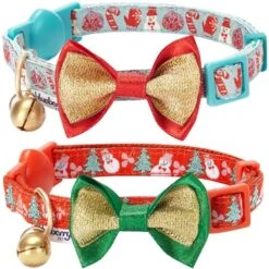 Holiday Fun Cat Collar, 2 Pack For Festive Kitties -Dog & Cat Store 12020150563 1