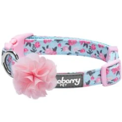 Made Well Floral Dog Collar With Removable Flower Accessory