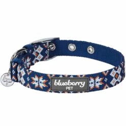 Southwestern Pattern Polyester Webbing Dog Collar For Pets