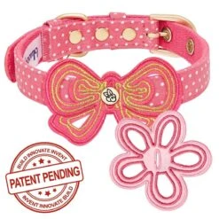 Dog Collar With 2 Detachable Bowties For Stylish Pets -Dog & Cat Store 1340204048 1 3