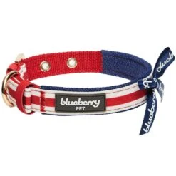 Nautical Dog Collars Summer Beach Stripe Dog Collar S M L -Dog & Cat Store 1340207049 4