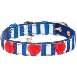 Nautical Dog Collars Summer Beach Stripe Dog Collar S M L -Dog & Cat Store 1340208046 1