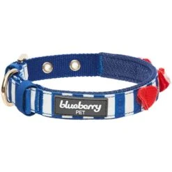 Nautical Dog Collars Summer Beach Stripe Dog Collar S M L -Dog & Cat Store 1340208046 4