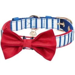 Nautical Dog Collars Summer Beach Stripe Dog Collar S M L -Dog & Cat Store 1340209043 1