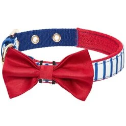 Nautical Dog Collars Summer Beach Stripe Dog Collar S M L -Dog & Cat Store 1340209043 4