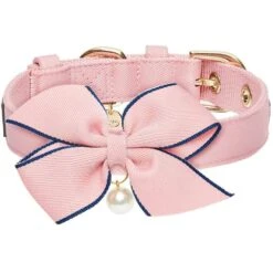 The Most Coveted Dog Collar With Bowtie And Pearl Chic
