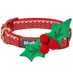 Christmas Dog Collar With Cute Décor And Bowties For Pets