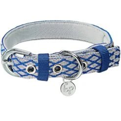Diamond Pattern Padded Dog Collar For Comfort And Style