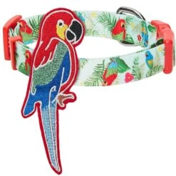 Flamingo Unicorn Dog Collar Tropical Hawaiian Palm Leaves -Dog & Cat Store 1340242040 1