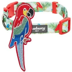 Flamingo Unicorn Dog Collar Tropical Hawaiian Palm Leaves -Dog & Cat Store 1340242040 4