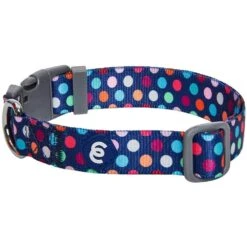 Rainbow Polka Dots Dog Collar For Stylish Pups