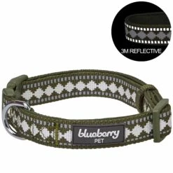 Jacquard Pattern Quick-Release Dog Collar With 3M Reflective Padding -Dog & Cat Store 1340265049 1