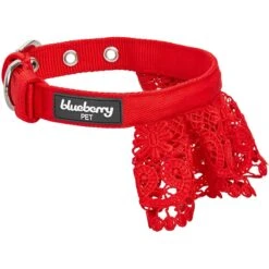 Cute Floral Lace Dog Collar Adjustable Accessory For Pets 28 Cute Floral Lace Dog Collar Adjustable Accessory For Pets -Dog & Cat Store 1440218044 2